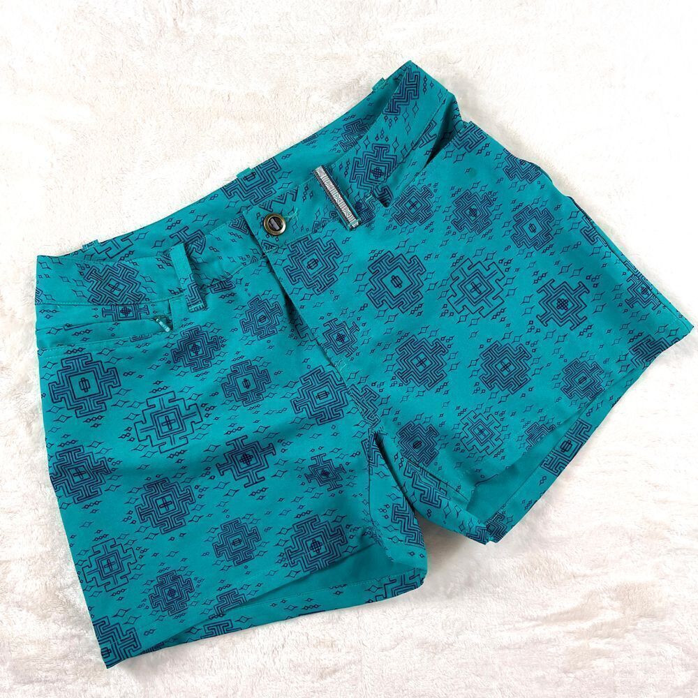 Sherpa Adventure Gear Jatra Shorts Women's Size 6 Himalayan Pattern Aztec Hiking